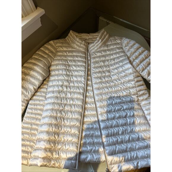 Save The Duck Ultra light Puffer Jacket Plumtech Champagne Zip NEW M pockets - Picture 12 of 16